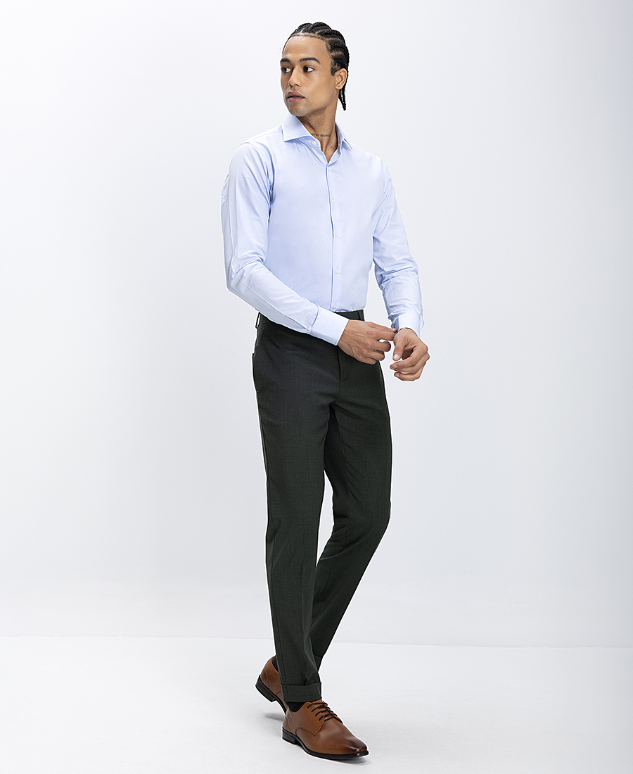 Ανδρικό Πουκάμισο Βαμβακερό Slim Fit φωτογραφία