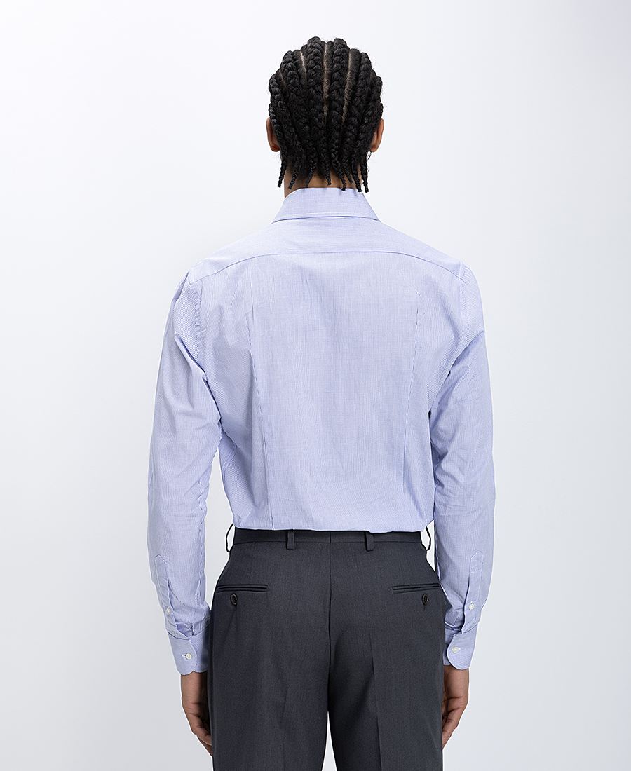 Ανδρικό Πουκάμισο Βαμβακερό Slim Fit Μικροσχέδιο φωτογραφία