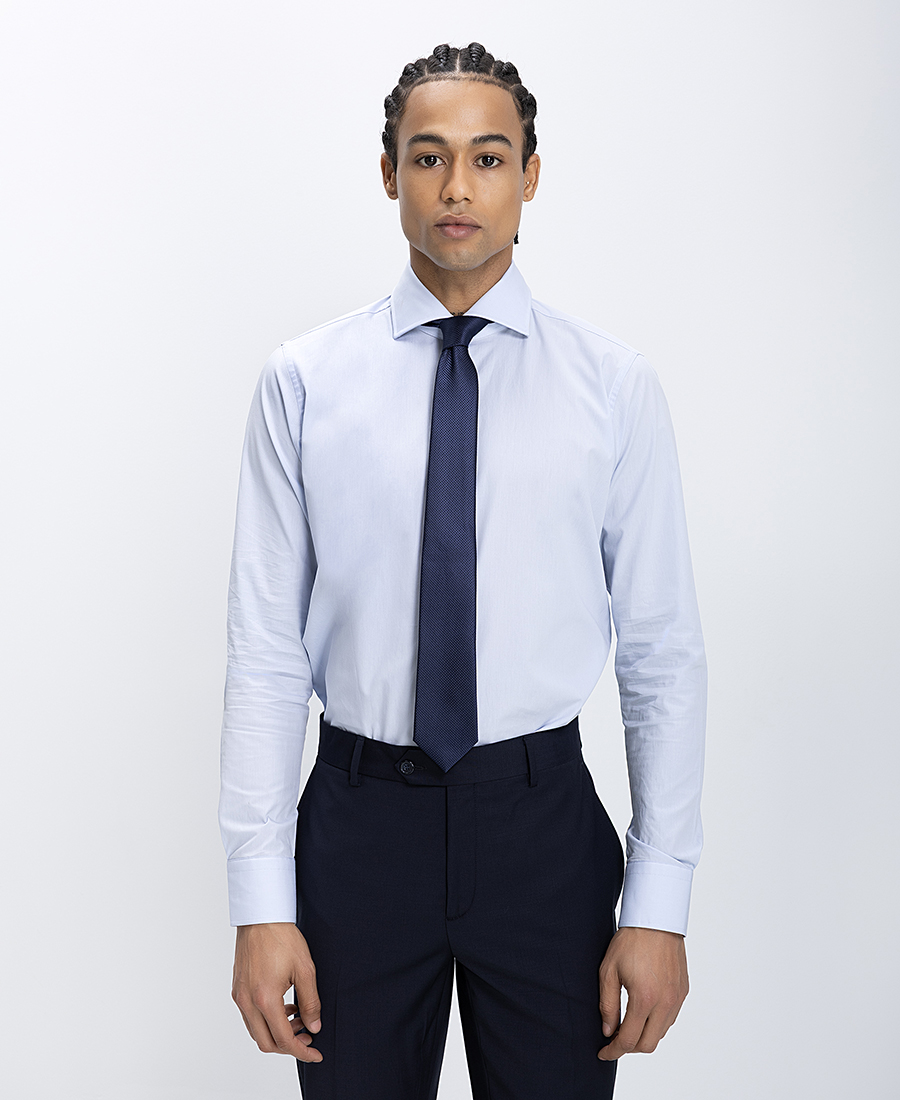 Ανδρικό Πουκάμισο Slim Fit Με Κλασικό Γιακά