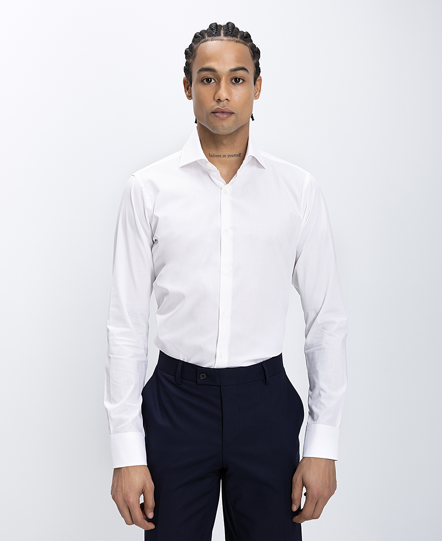 Ανδρικό Πουκάμισο Slim Fit Με Κλασικό Γιακά