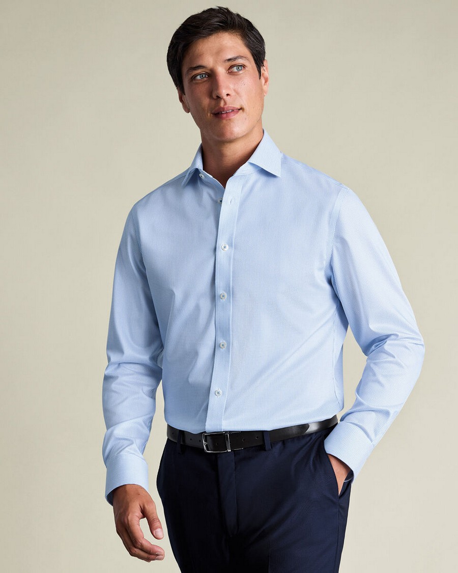 Ανδρικά πουκάμισα Charles Tyrwhitt Μπλε