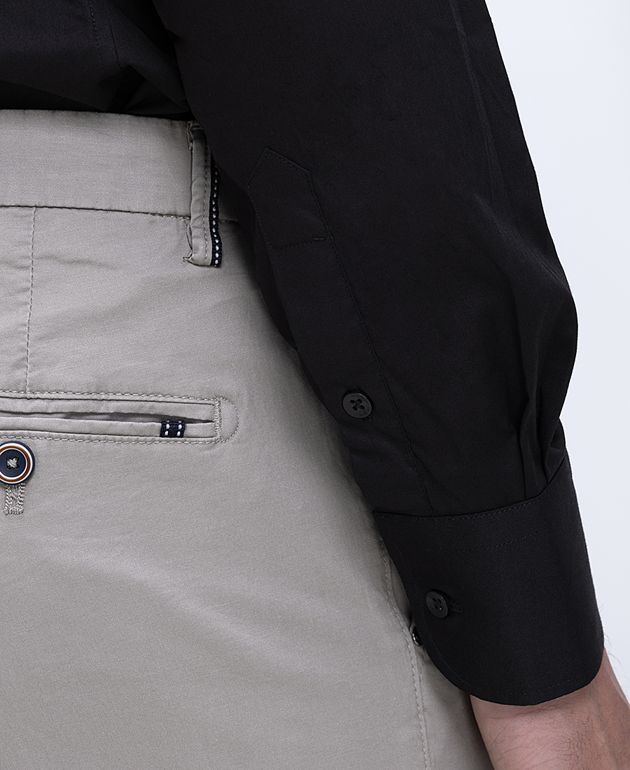 Ανδρικό Πουκάμισο Βαμβακερό Με Κλασικό Γιακά Slim Fit φωτογραφία