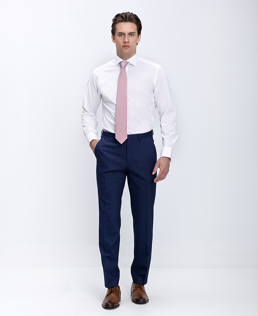 Ανδρικό Πουκάμισο Regular Fit Με Double Cuff Και Κλασικό Γιακά φωτογραφία