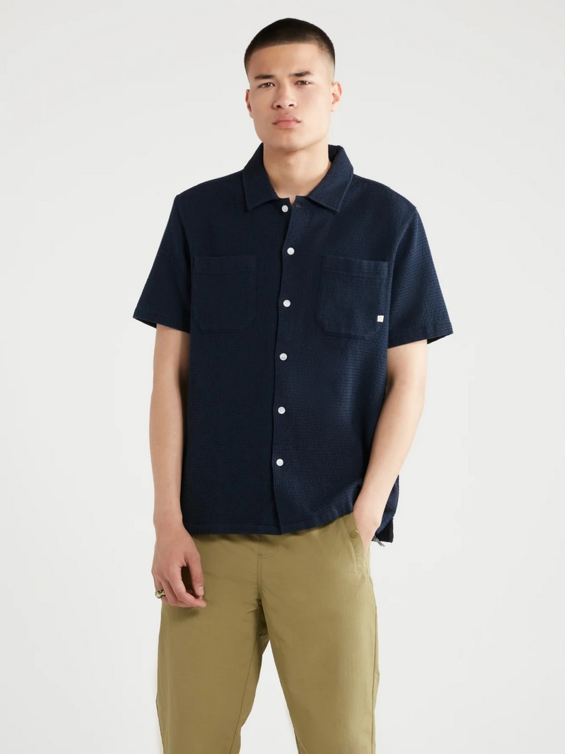 Farah Farah Πουκάμισο Astro Modern Fit σε Μπλε Σκούρο