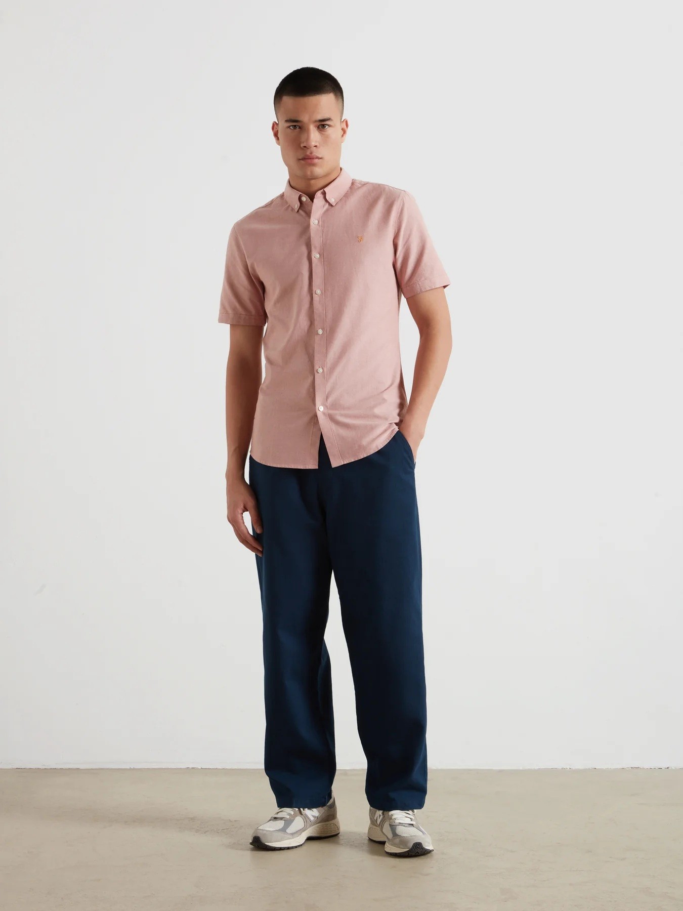 Farah Ανδρικό Πουκάμισο Oxford Βαμβακερό Με Button Down Γιακά Slim Fit φωτογραφία