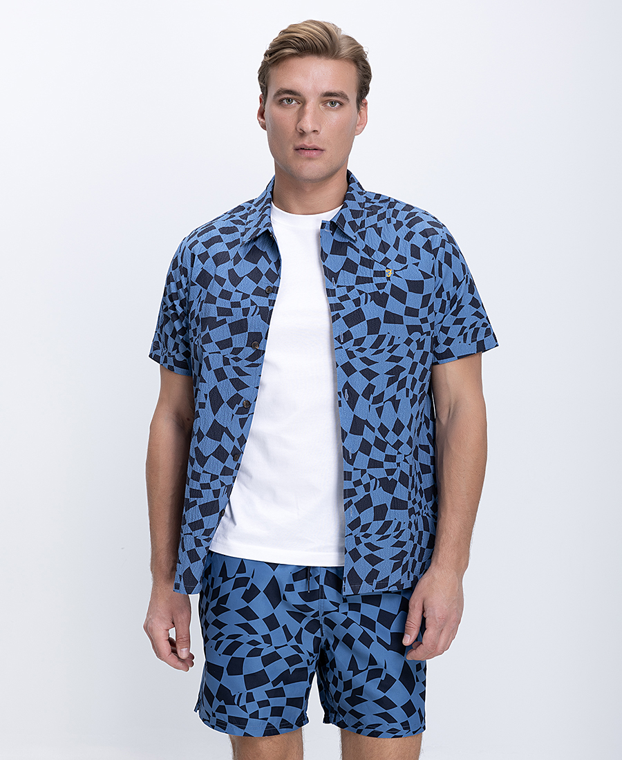 Farah Ανδρικό Πουκάμισο Με Γεωμετρικό Print Regular Fit