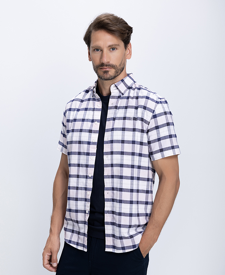 Farah Ανδρικό Πουκάμισο Με Καρό Σχέδιο Regular Fit
