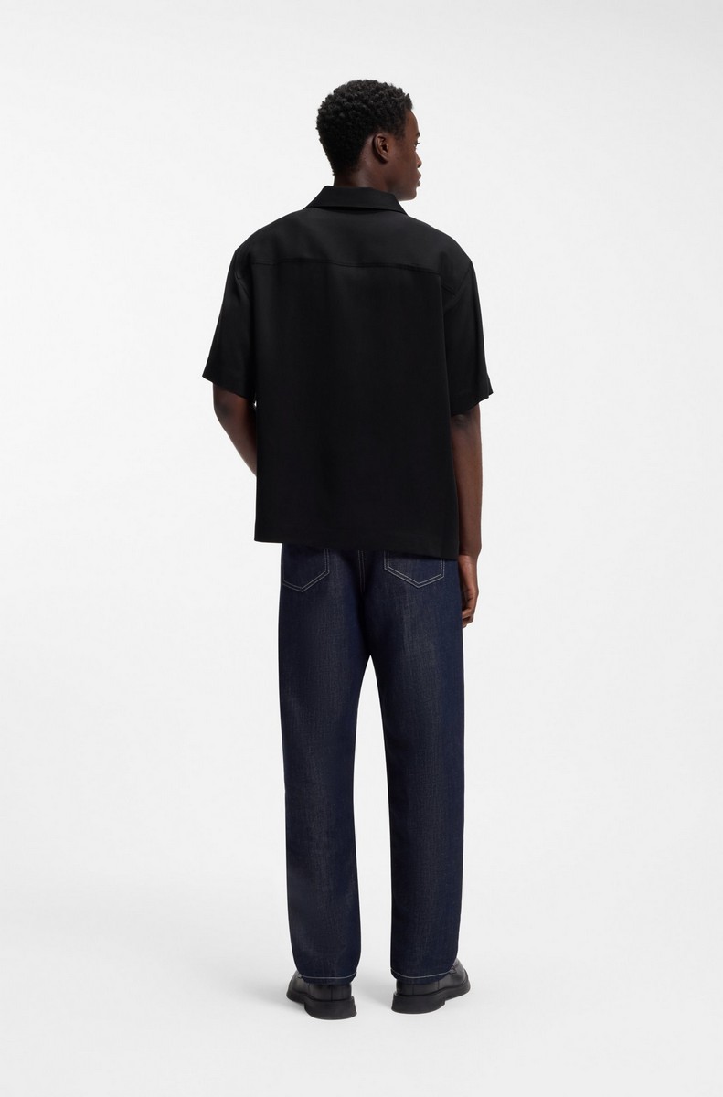 Hugo Ανδρικό Πουκάμισο Oversized Fit Με Logo Detail φωτογραφία