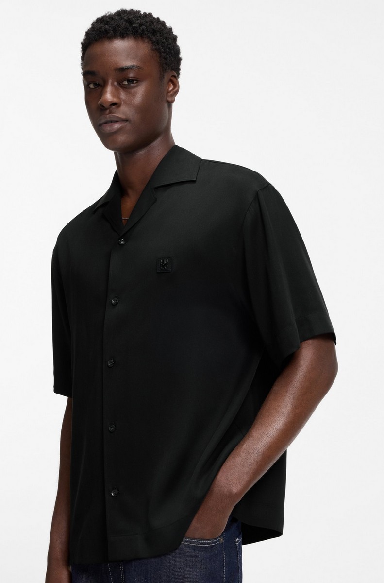 Hugo Ανδρικό Πουκάμισο Oversized Fit Με Logo Detail φωτογραφία