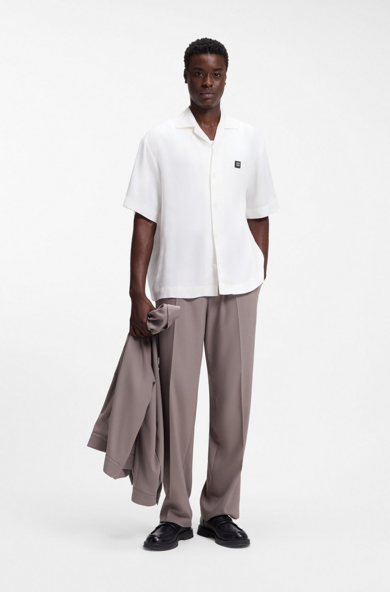 Hugo Ανδρικό Πουκάμισο Oversized Fit Με Logo Detail φωτογραφία