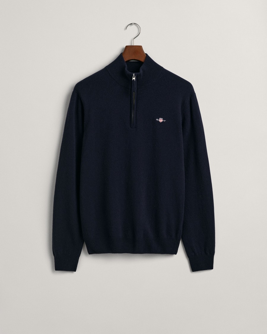 Gant Ανδρικό Μακρυμάνικο Πουλόβερ Half-Zip Regular Fit φωτογραφία