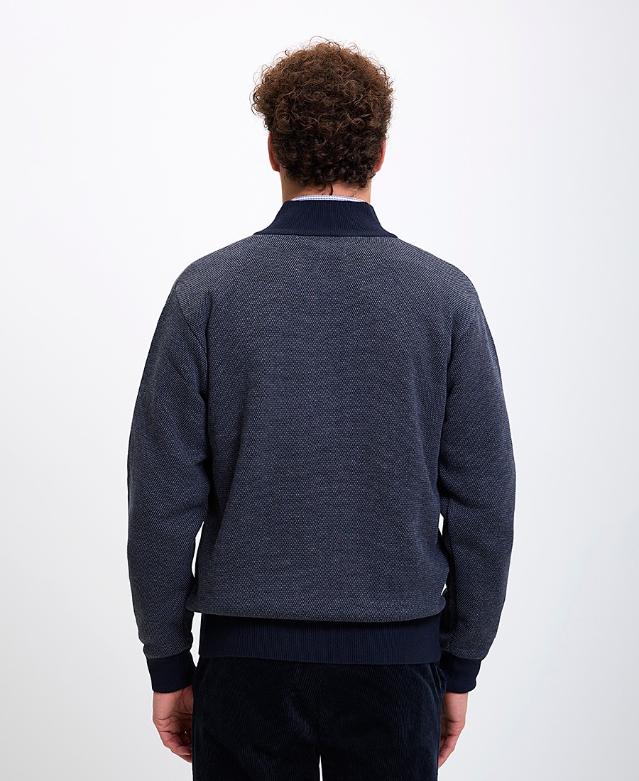 Ανδρική Ζακέτα Regular Fit Με Φερμουάρ και Πλαϊνές Τσέπες φωτογραφία