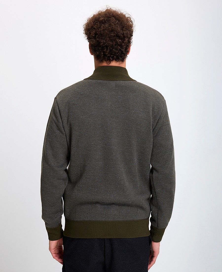 Ανδρική Ζακέτα Regular Fit Με Φερμουάρ και Πλαϊνές Τσέπες φωτογραφία