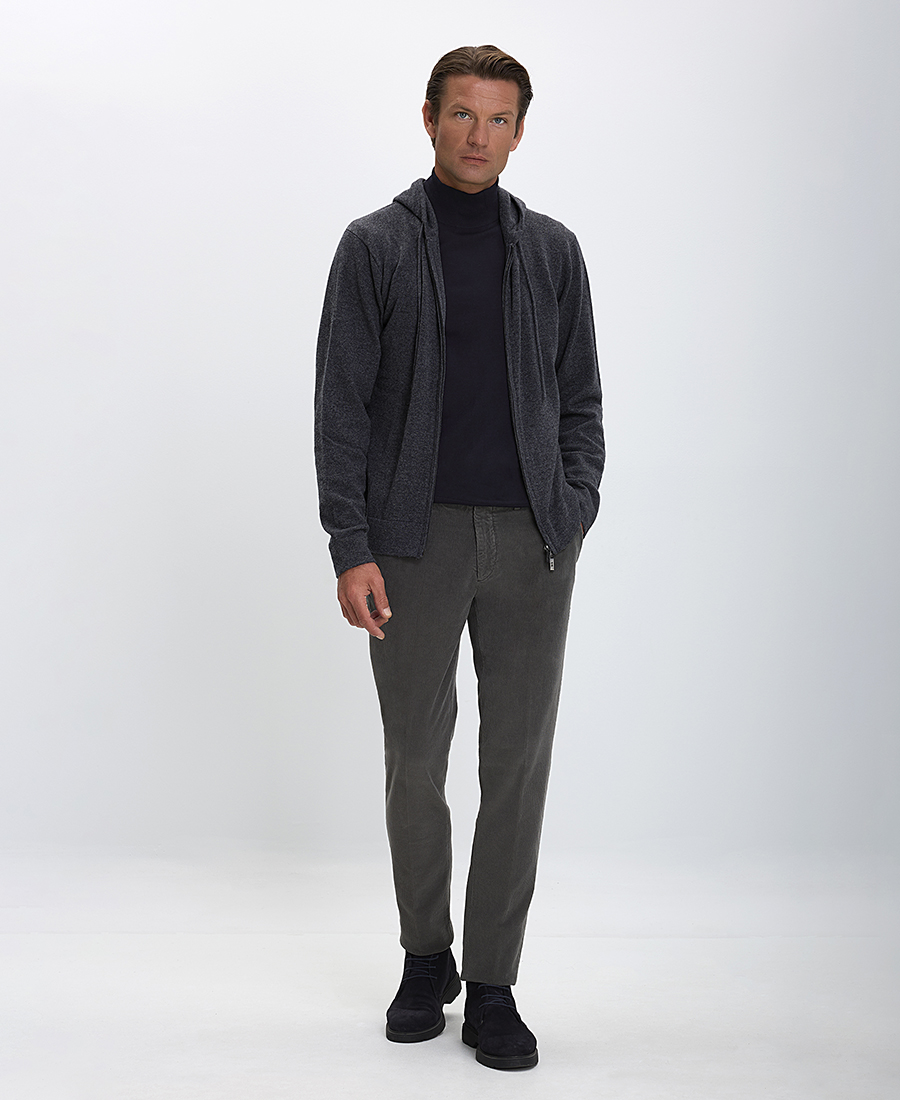 CC Collection Corneliani Ανδρική Ζακέτα Regular Fit από Μαλλί και Κασμίρ φωτογραφία