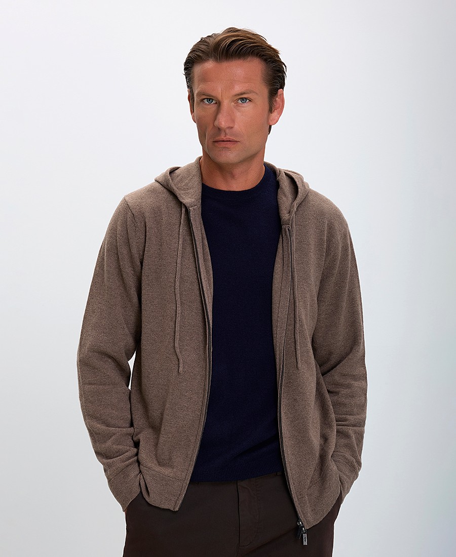 CC Collection Corneliani CC Collection Corneliani Ανδρική Ζακέτα Regular Fit από Μαλλί και Κασμίρ