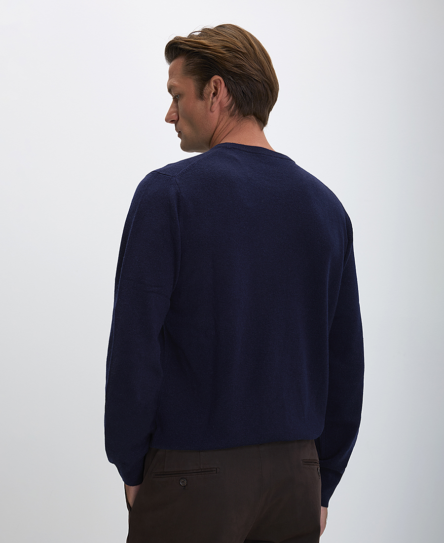 CC Collection Corneliani Ανδρικό Πλεκτό Slim Fit από Μαλλί και Κασμίρ φωτογραφία