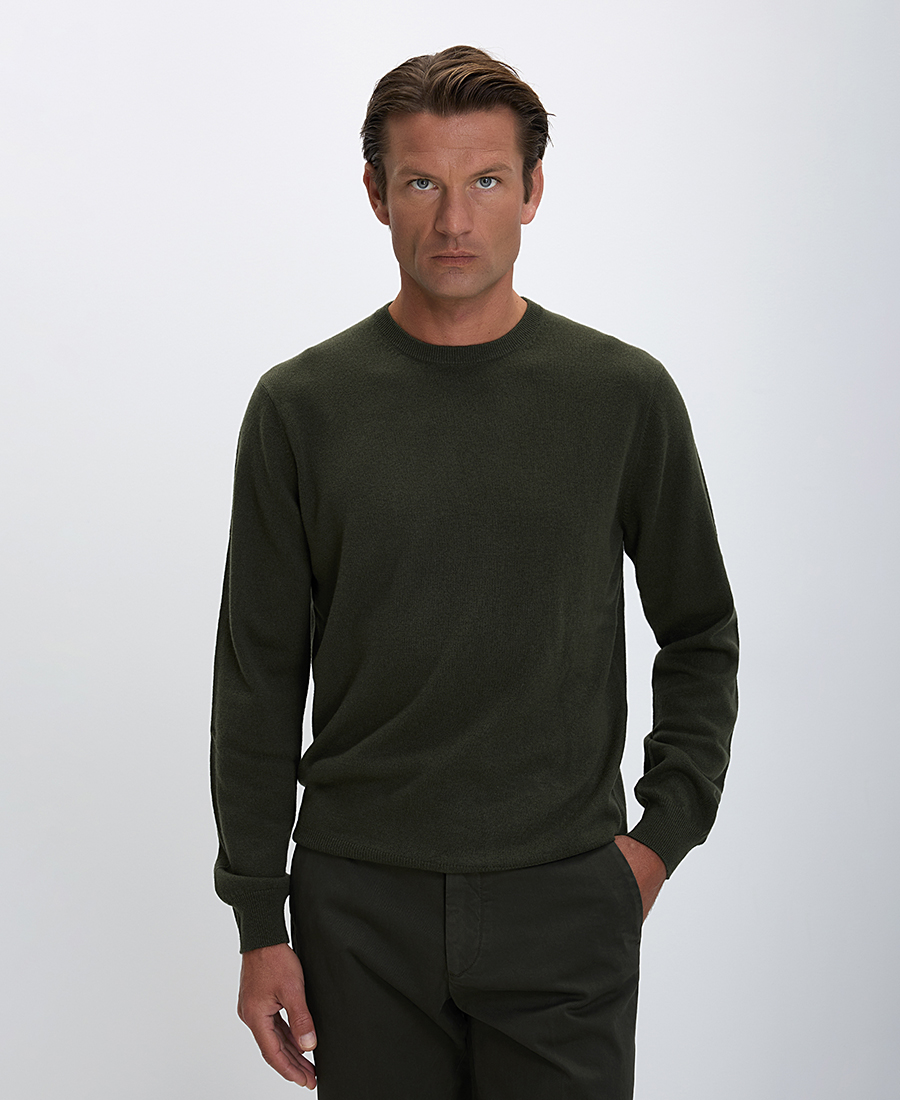 CC Collection Corneliani CC Collection Corneliani Ανδρικό Πλεκτό Slim Fit από Μαλλί και Κασμίρ