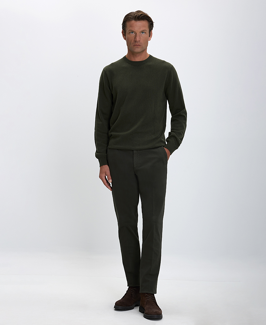 CC Collection Corneliani Ανδρικό Πλεκτό Slim Fit από Μαλλί και Κασμίρ φωτογραφία