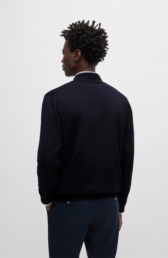 Boss Ανδρική Ζακέτα Μάλλινη Regular Fit φωτογραφία