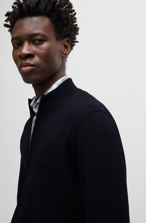 Boss Ανδρική Ζακέτα Μάλλινη Regular Fit φωτογραφία