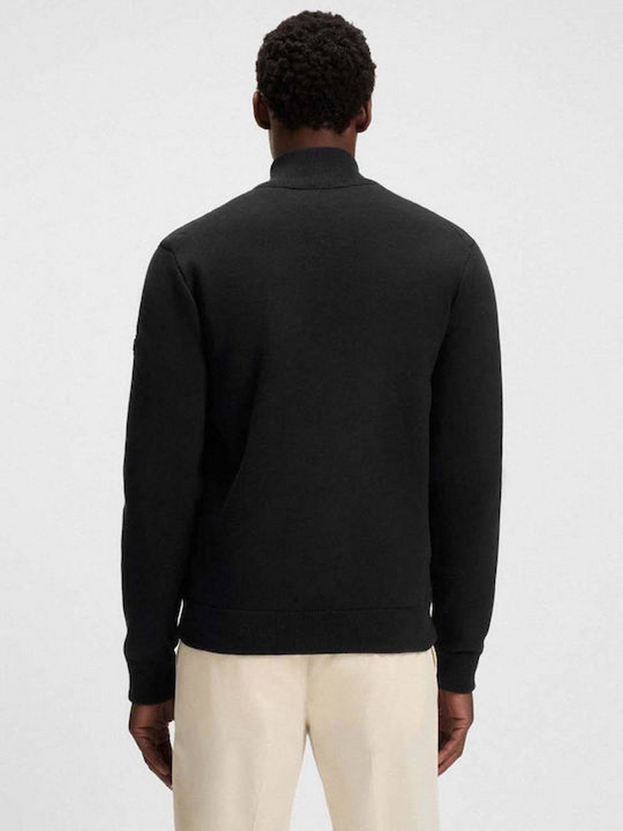 Boss Ανδρική Ζακέτα Regular Fit Βαμβακερό Με Πλεκτές Λεπτομέρειες φωτογραφία