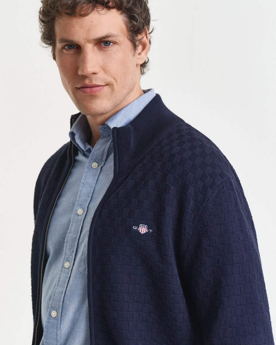 Gant Gant Ανδρικό Πλεκτό Ζακέτα Regular Fit