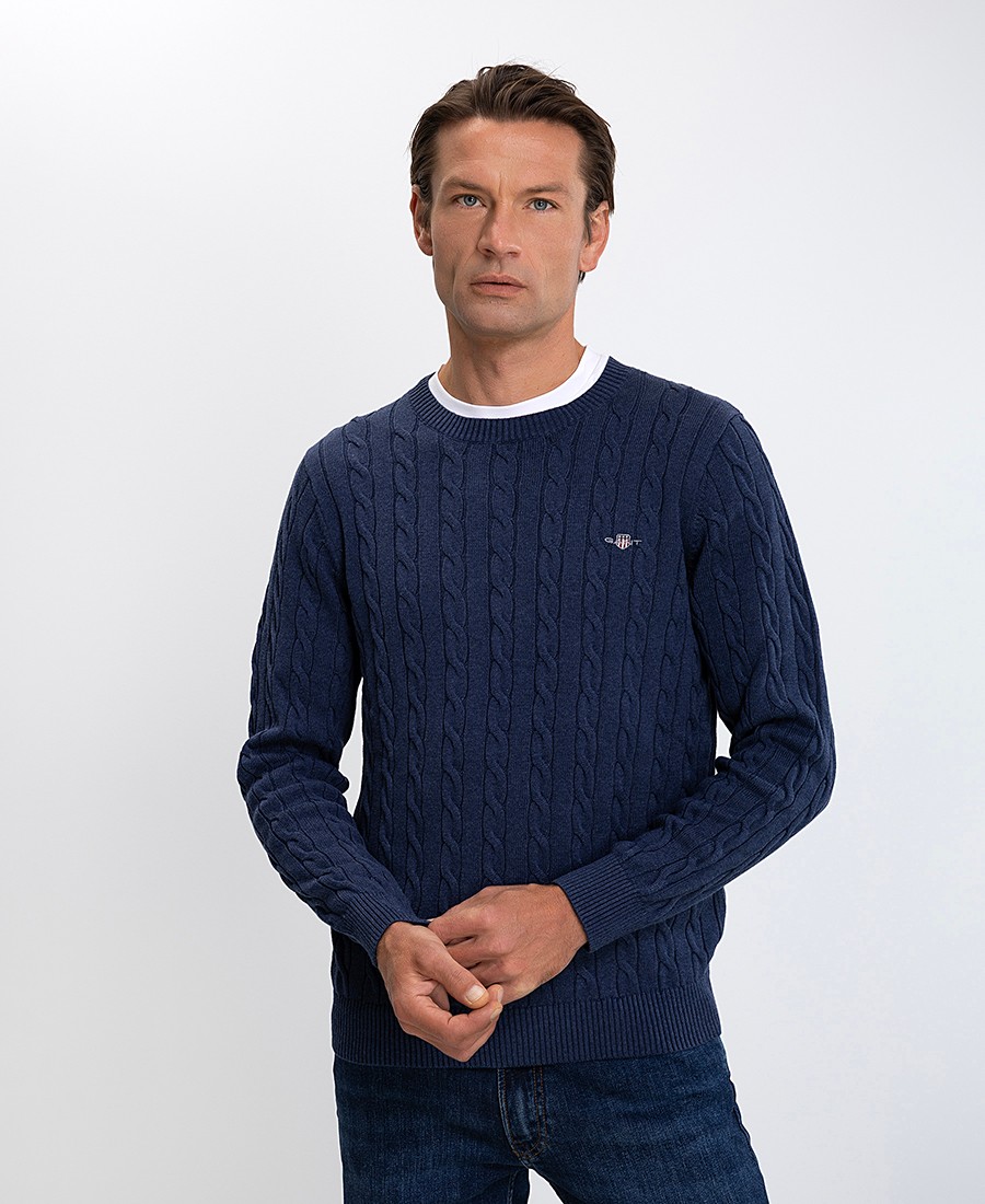 Gant Ανδρικό Πλεκτό Regular Fit Βαμβακερό