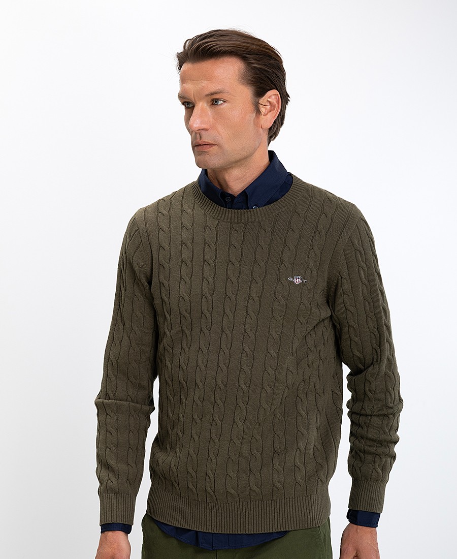 Gant Ανδρικό Πλεκτό Regular Fit Βαμβακερό