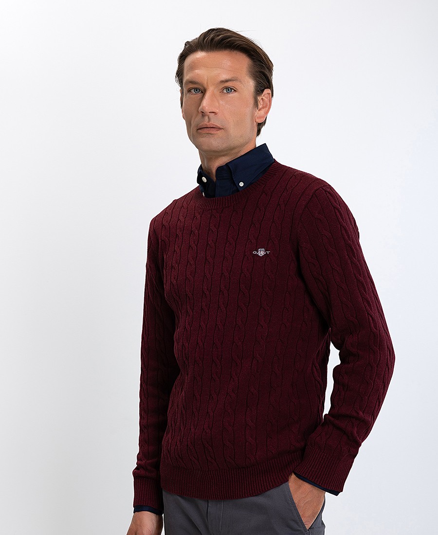 Gant Ανδρικό Πλεκτό Regular Fit Βαμβακερό