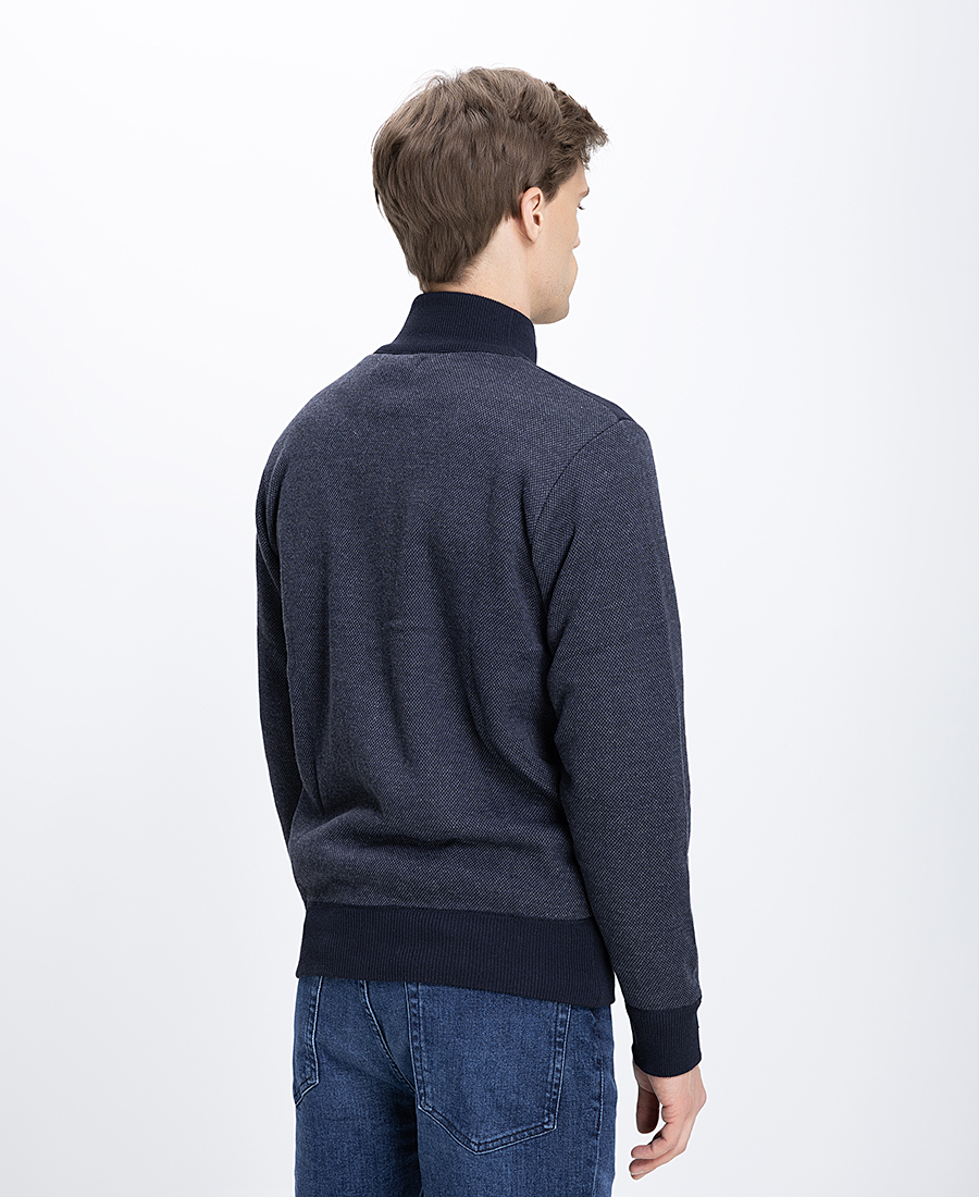 Ανδρική Ζακέτα Με Φερμουάρ Regular Fit φωτογραφία