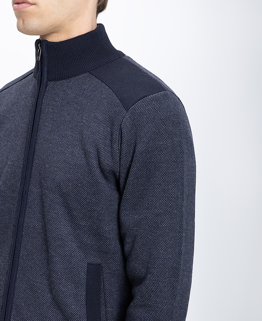 Ανδρική Ζακέτα Με Φερμουάρ Regular Fit φωτογραφία