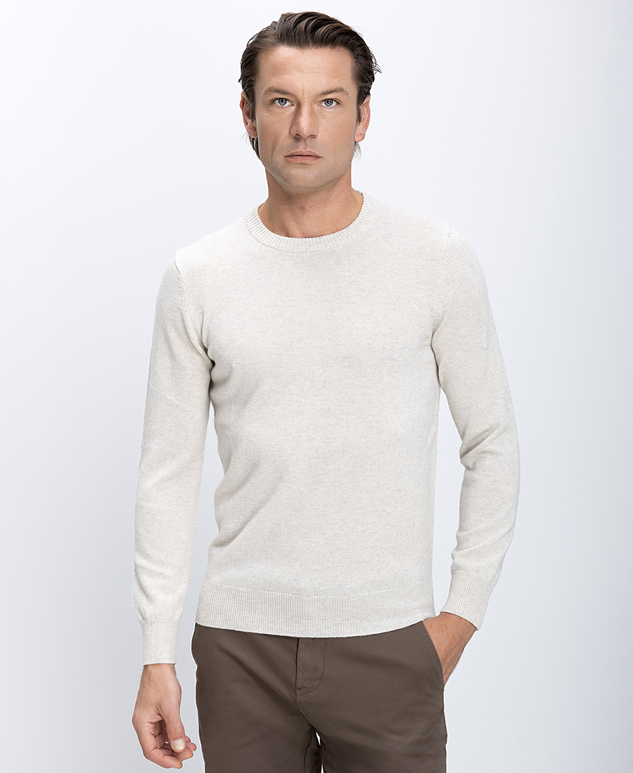 Vardas Ανδρικό Πλεκτό Πουλόβερ Από Μαλλί & Κασμίρ