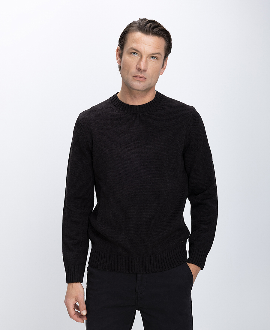 MarkUp MarkUp Ανδρικό Πλεκτό Πουλόβερ Με Στρογγυλή Λαιμόκοψη