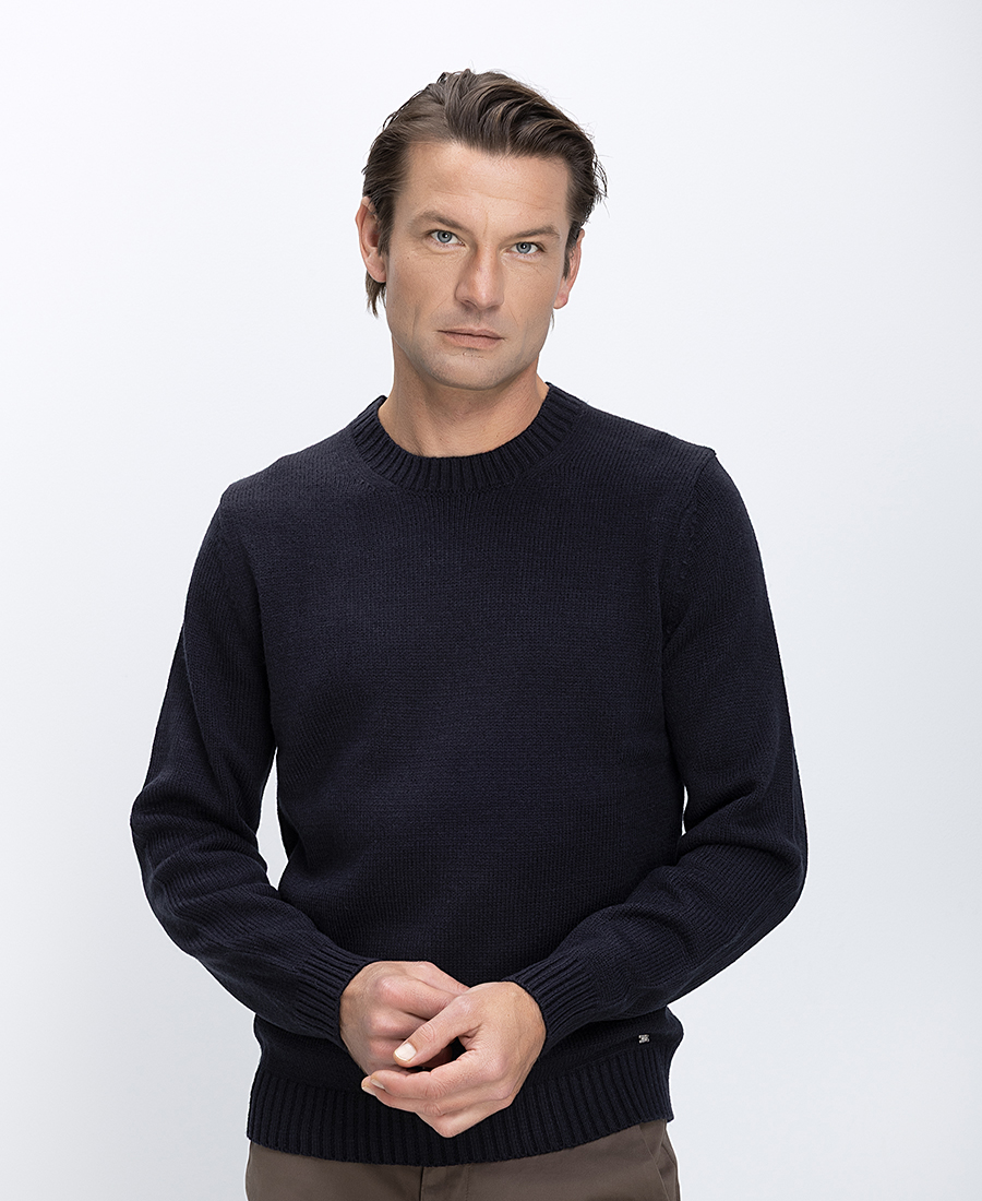 MarkUp MarkUp Ανδρικό Πλεκτό Πουλόβερ Με Στρογγυλή Λαιμόκοψη