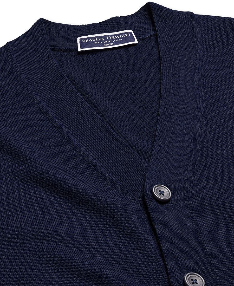 Charles Tyrwhitt Ανδρικό Ζακέτα Merino Wool Regular Fit φωτογραφία