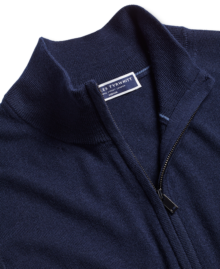 Charles Tyrwhitt Ανδρικό Πλεκτό Γιλέκο Merino Wool Regular Fit φωτογραφία