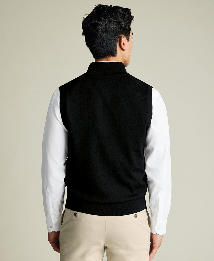 Charles Tyrwhitt Ανδρικό Γιλέκο Πλεκτό Μάλλινο Regular Fit φωτογραφία