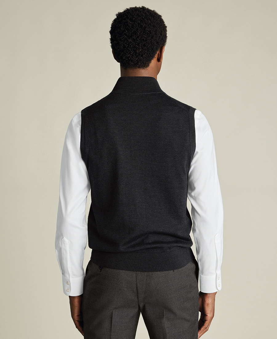 Charles Tyrwhitt Ανδρικό Γιλέκο Πλεκτό Μάλλινο Regular Fit φωτογραφία