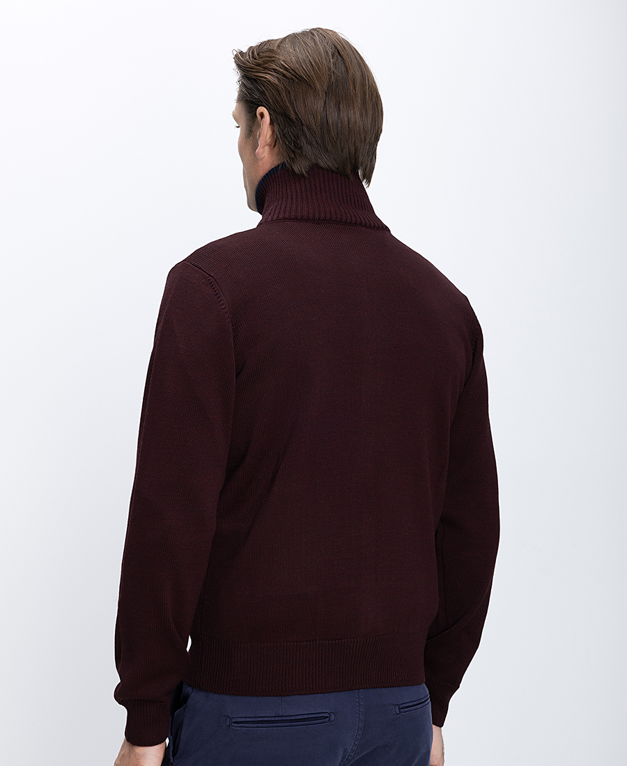 Ανδρική Πλεκτή Ζακέτα Με Φερμουάρ Regular Fit φωτογραφία