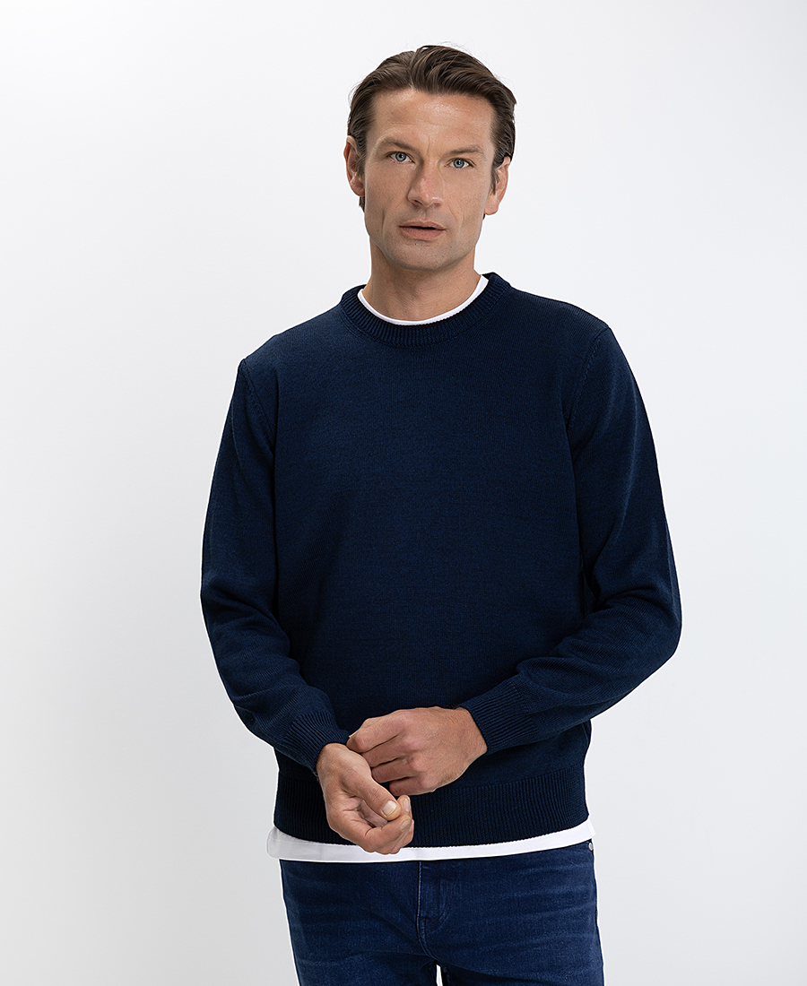 Kaiserhoff Ανδρικό Πλεκτό Regular Fit Με Στρογγυλή Λαιμόκοψη