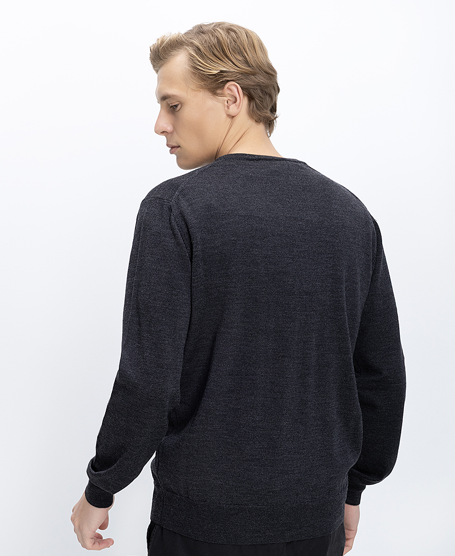 Vardas Ανδρικό Πουλόβερ V-Neck Regular Fit Merino φωτογραφία