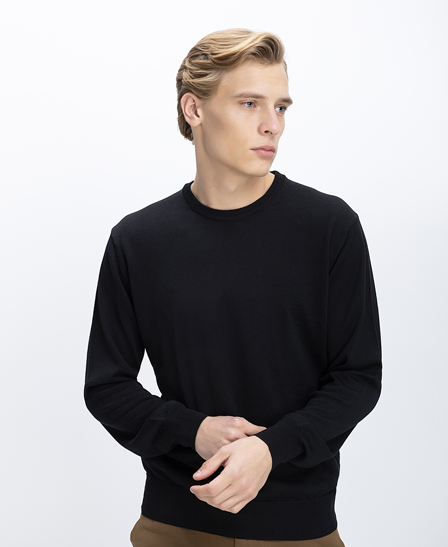 Vardas Ανδρικό Πουλόβερ Crew Neck Regular Fit Merino