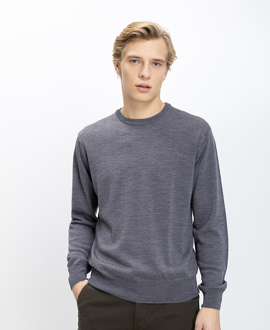 Vardas Ανδρικό Πουλόβερ Crew Neck Regular Fit Merino