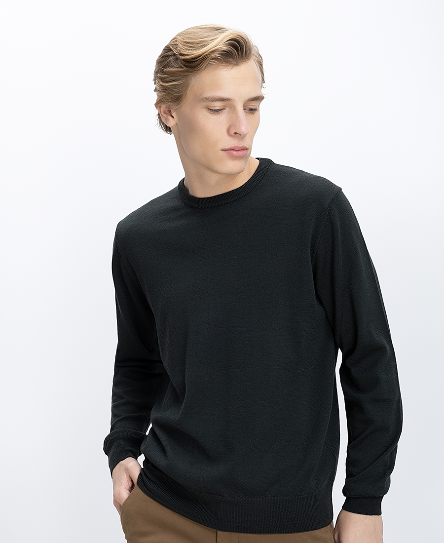 Vardas Ανδρικό Πουλόβερ Crew Neck Regular Fit Merino