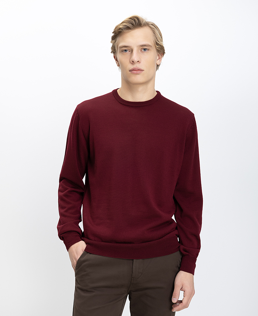 Vardas Ανδρικό Πουλόβερ Crew Neck Regular Fit Merino