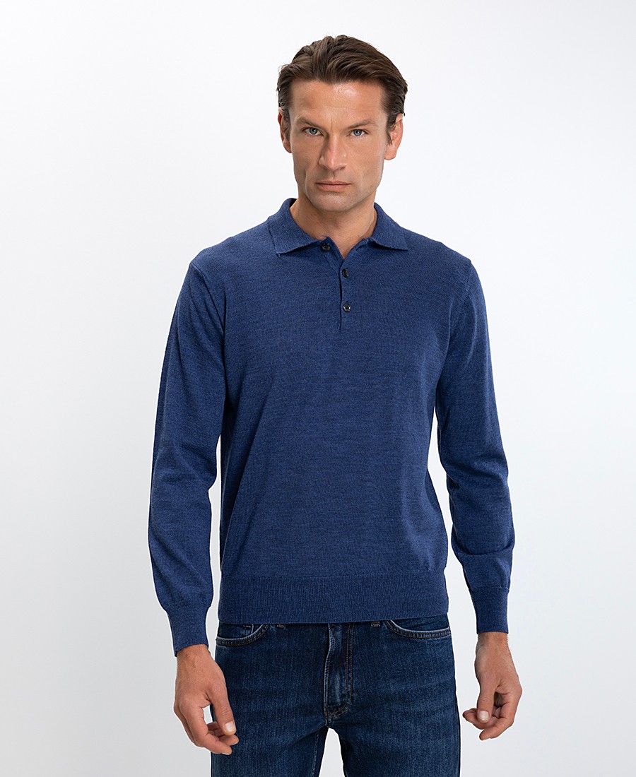 Vardas Ανδρικό Πουλόβερ Polo Regular Fit Merino