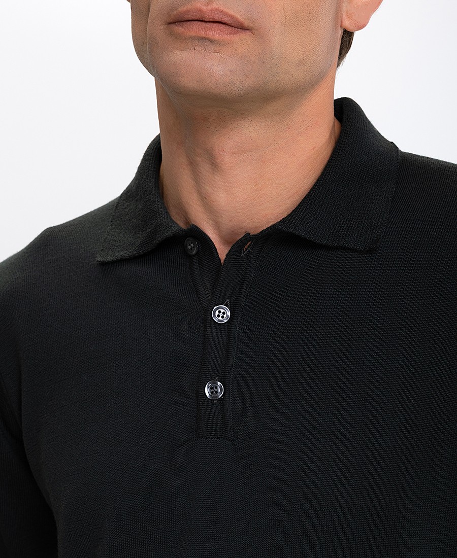 Vardas Ανδρικό Πουλόβερ Polo Regular Fit Merino φωτογραφία