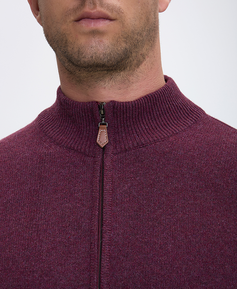 B.S Bags Ανδρικό Πλεκτό Regular Fit Με Φερμουάρ Και Ψηλό Γιακά φωτογραφία