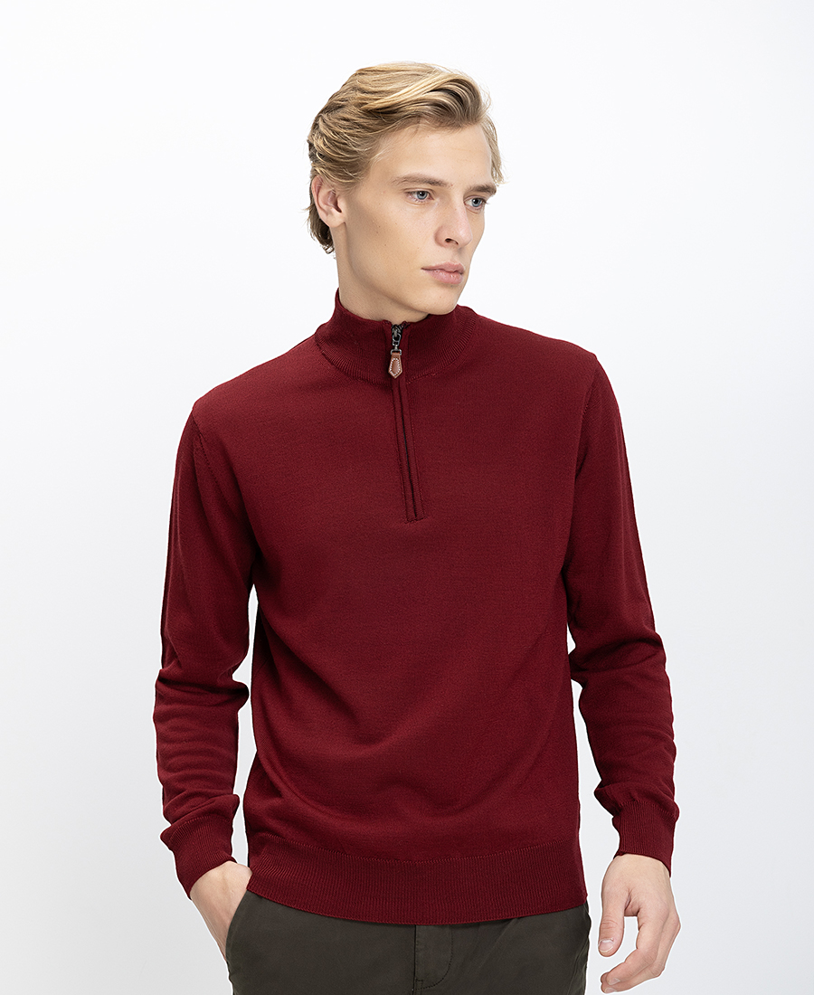 B.S Bags Ανδρικό Πλεκτό Regular Fit Με Όρθιο Γιακά Και...