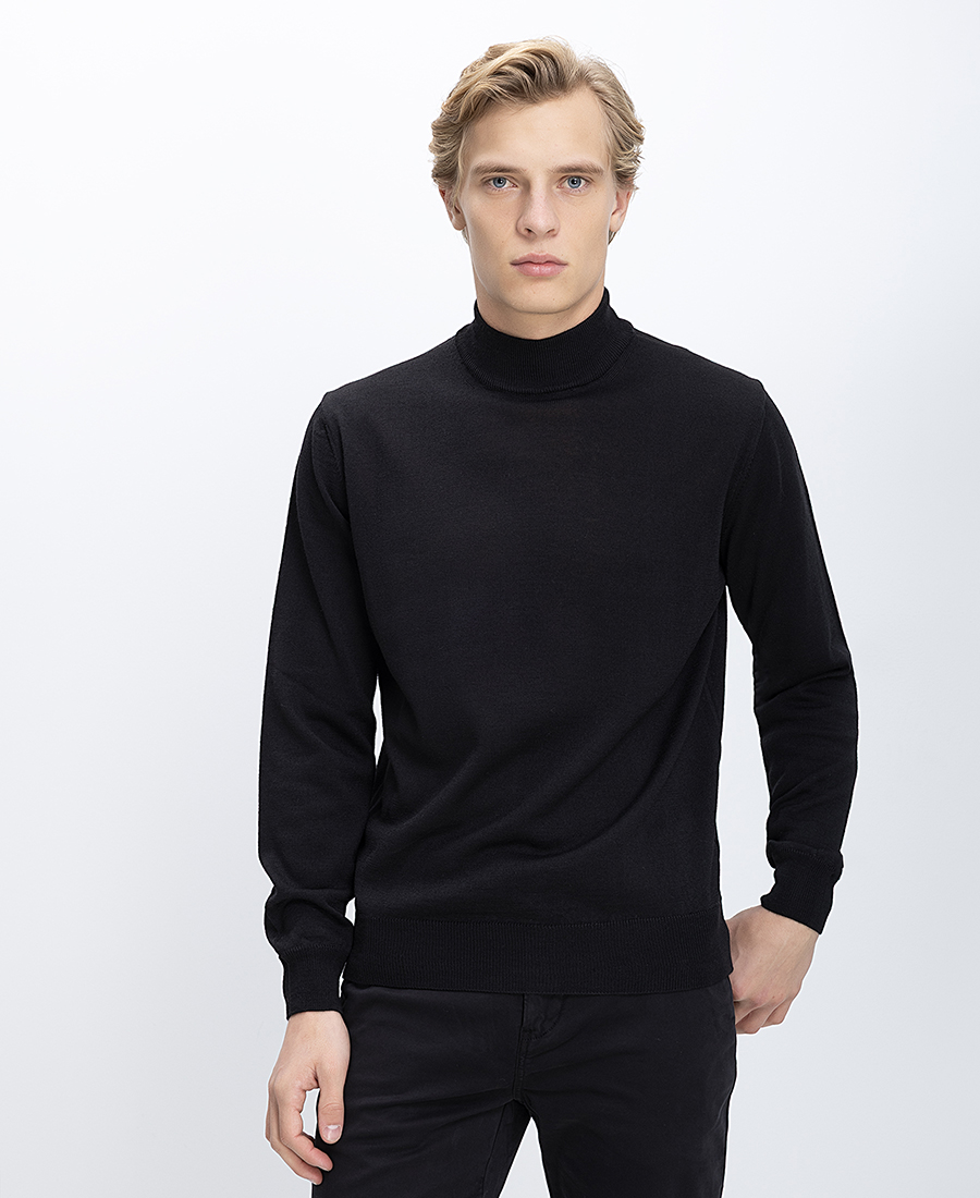 B.S Bags Ανδρικό Πλεκτό Regular Fit Ημιζιβάγκο